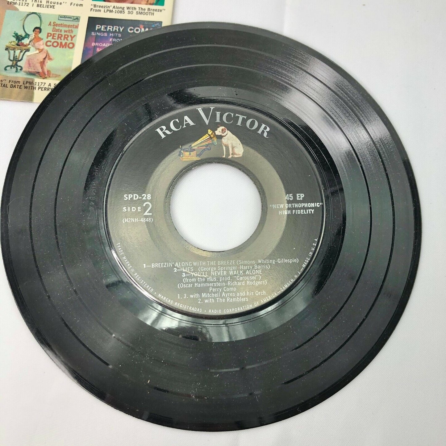 1957 Kleenex Tissues presents Perry Como Highlighter Vinyl Record