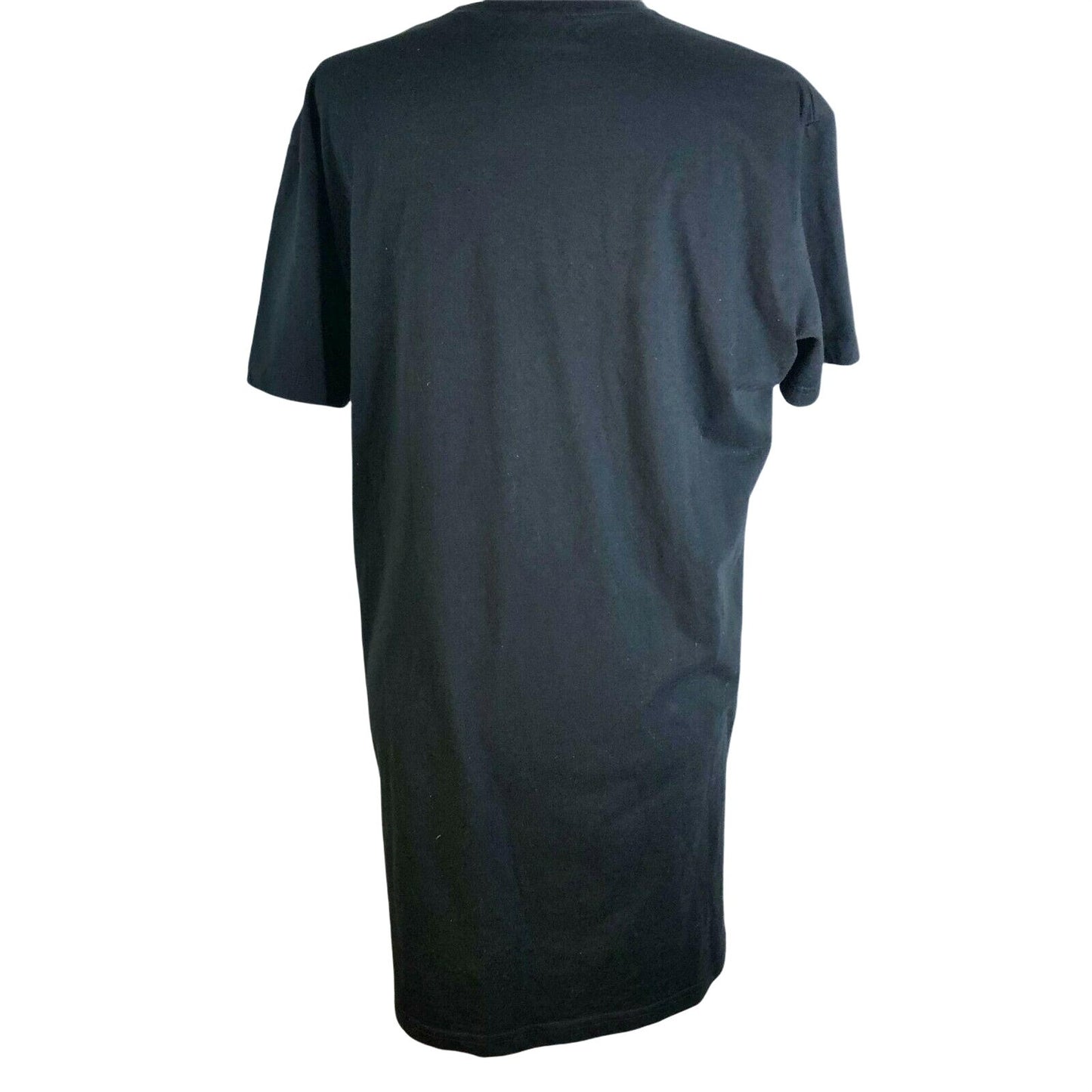 Missguided Size 4 Black T-Shirt Dress Short Sleeve Crew Neck EUC Comfy Casual