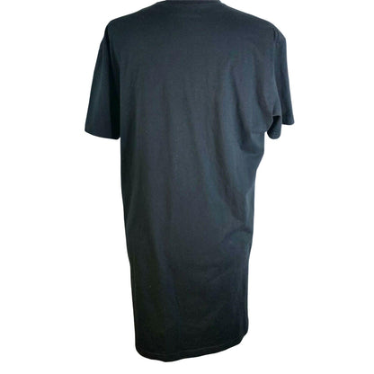 Missguided Size 4 Black T-Shirt Dress Short Sleeve Crew Neck EUC Comfy Casual