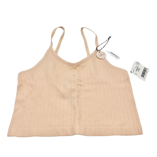 Forever 21 Tank Top Womens M/L Peach Crop Spaghetti Strap Seamless NWT