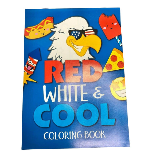 Kids Pack w/ Red White & Cool coloring book puzzle fun children bored crayons