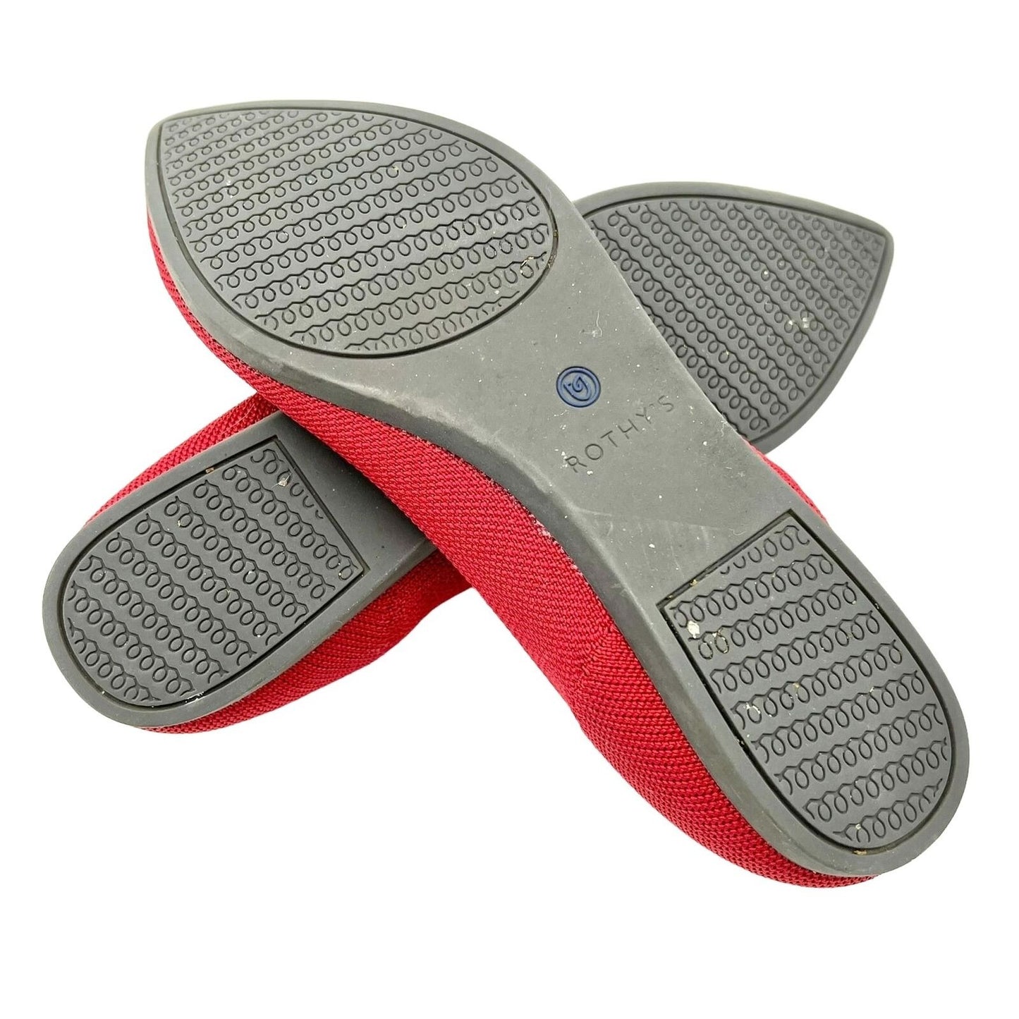 Rothy's The Point Flats 8 Red Classic Soft Flexible Washable