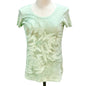 Style & Co T-shirt Women's Petite Small Light Green with Embellishments