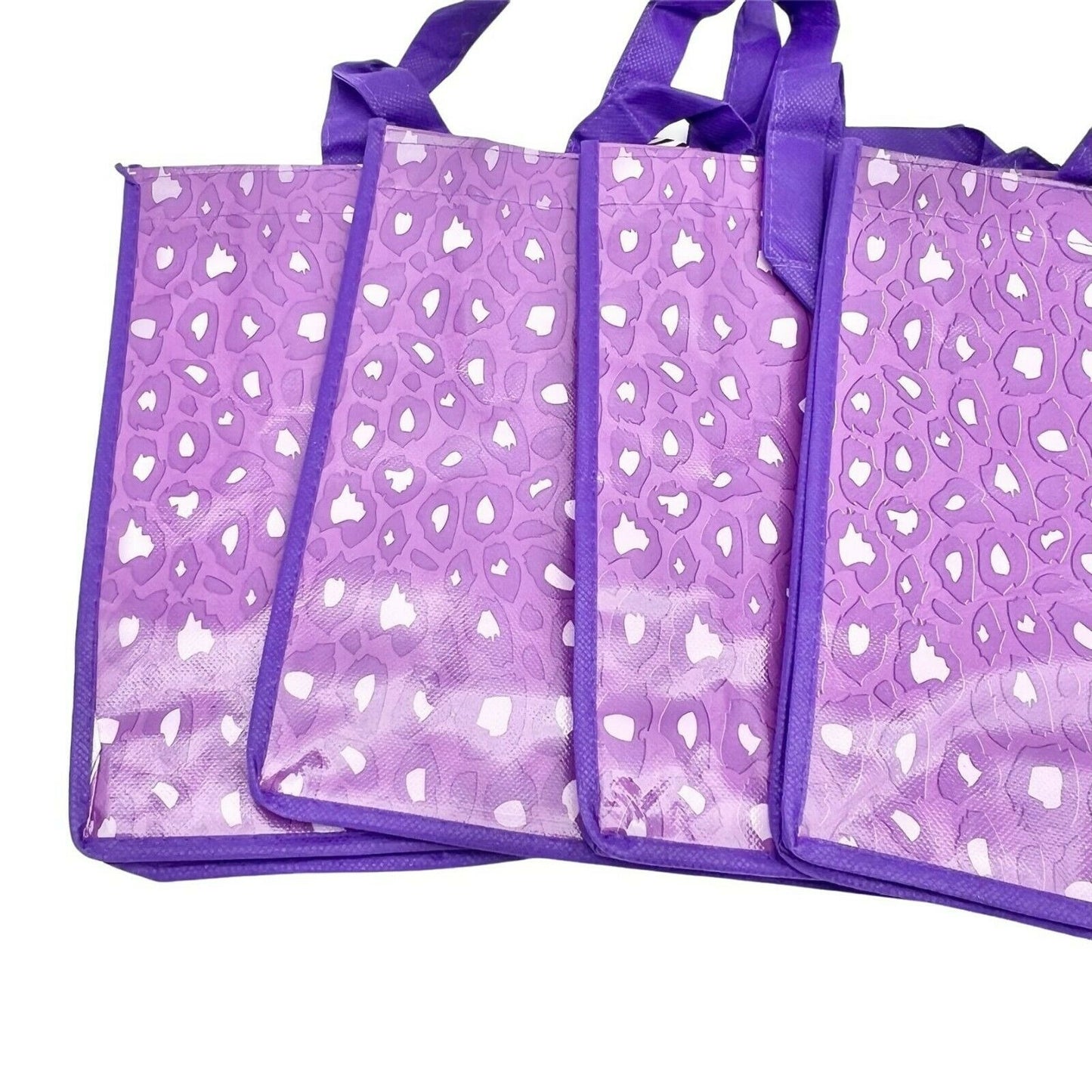 Bundle of 12 Girly Girl Tote Bags Hearts Valentines Purple Pink Reusable NWT