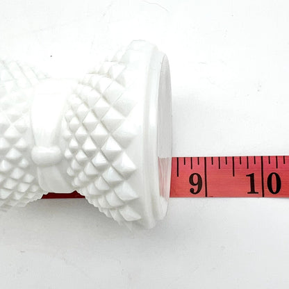 Set of 2 Mini Vintage Oil Lamps 8.5 x 3 9 x 3 Brass and White Milk Glass