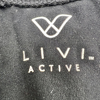 Lane Bryant Livi Active Capri Leggings Womens 18/20 Black Sheer Panel Design