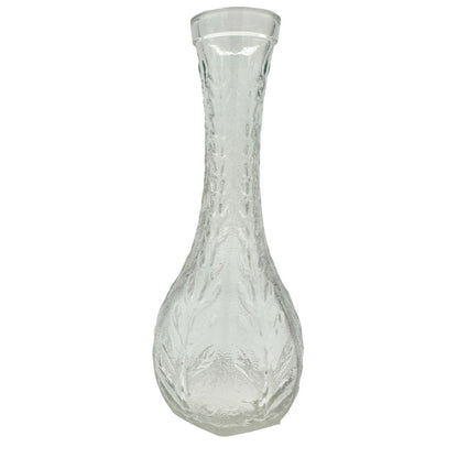 Set of 5 Vases Clear Glass Misc Shapes and Sizes