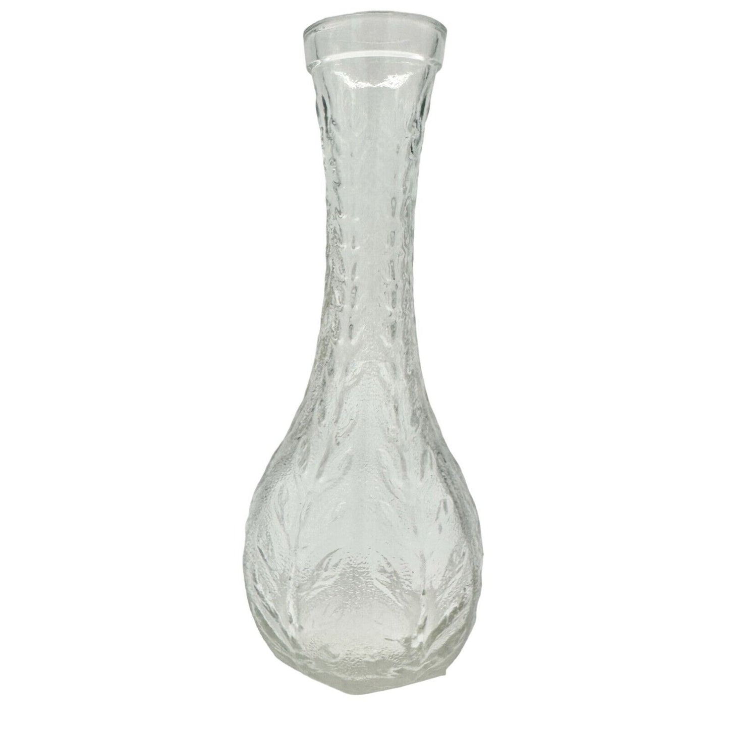 Set of 5 Vases Clear Glass Misc Shapes and Sizes