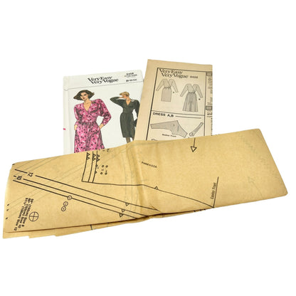 Very Easy Very Vogue 9458 Misses Dress Size 8-10-12 Pattern Uncut