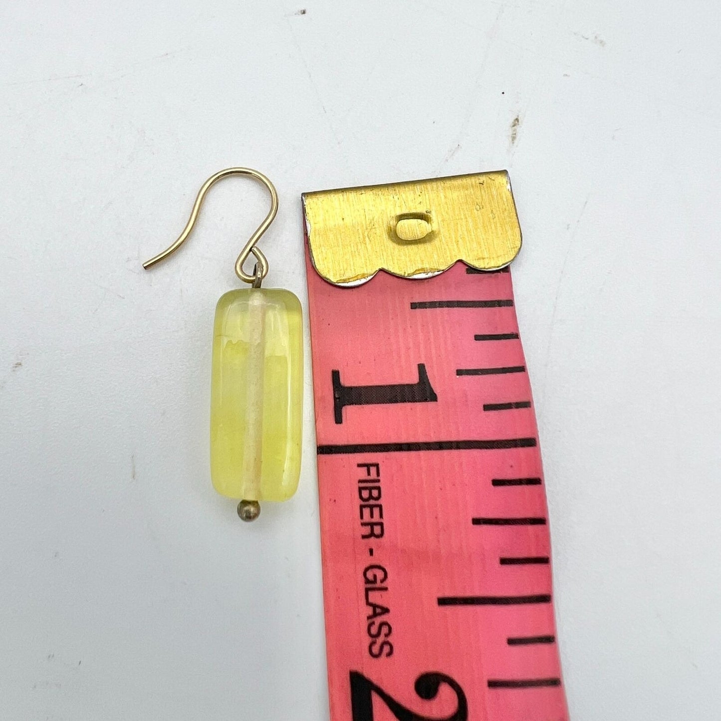 2 Sets Vintage Earrings Pierced Women's Dangle Red Yellow