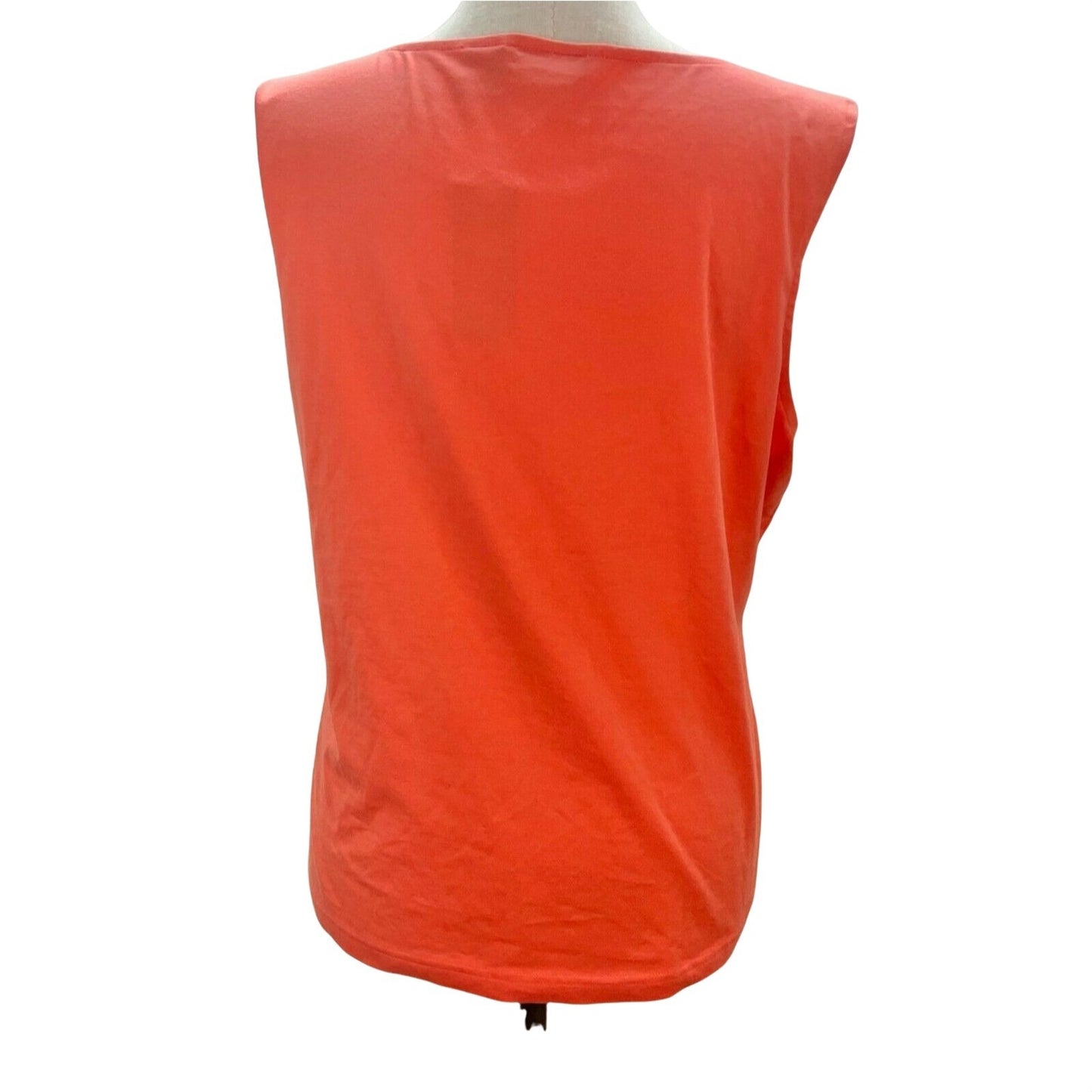 MHD Woman 3X Peach V Neck Sleeveless Top NWT