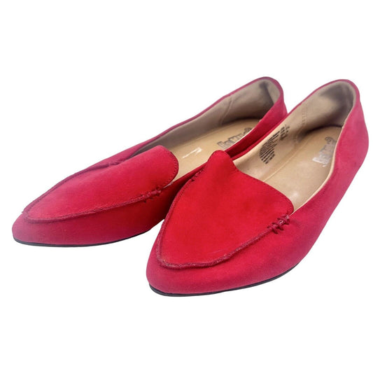 Brash Loafers Shoes Size 7 Red Slip On Flat Heel