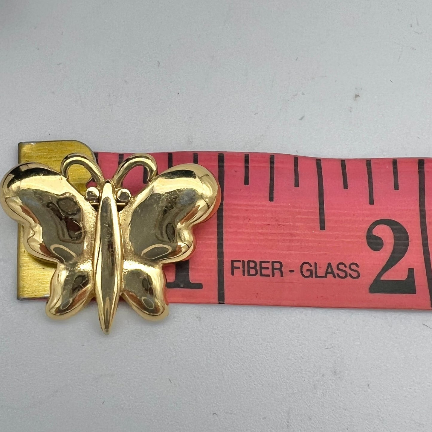 Vintage Monet Brooch 1 in Gold Butterfly Stick Pin