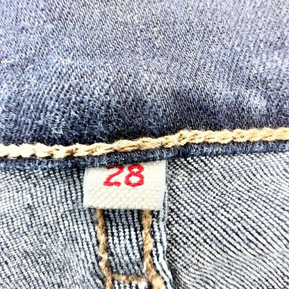 Levi Womens W28 Denim 5 Pocket Cuffed Shorts