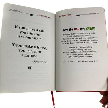 Jeffrey Gitomer's Little Red Book of Selling Hardcover Book Sales Greatness