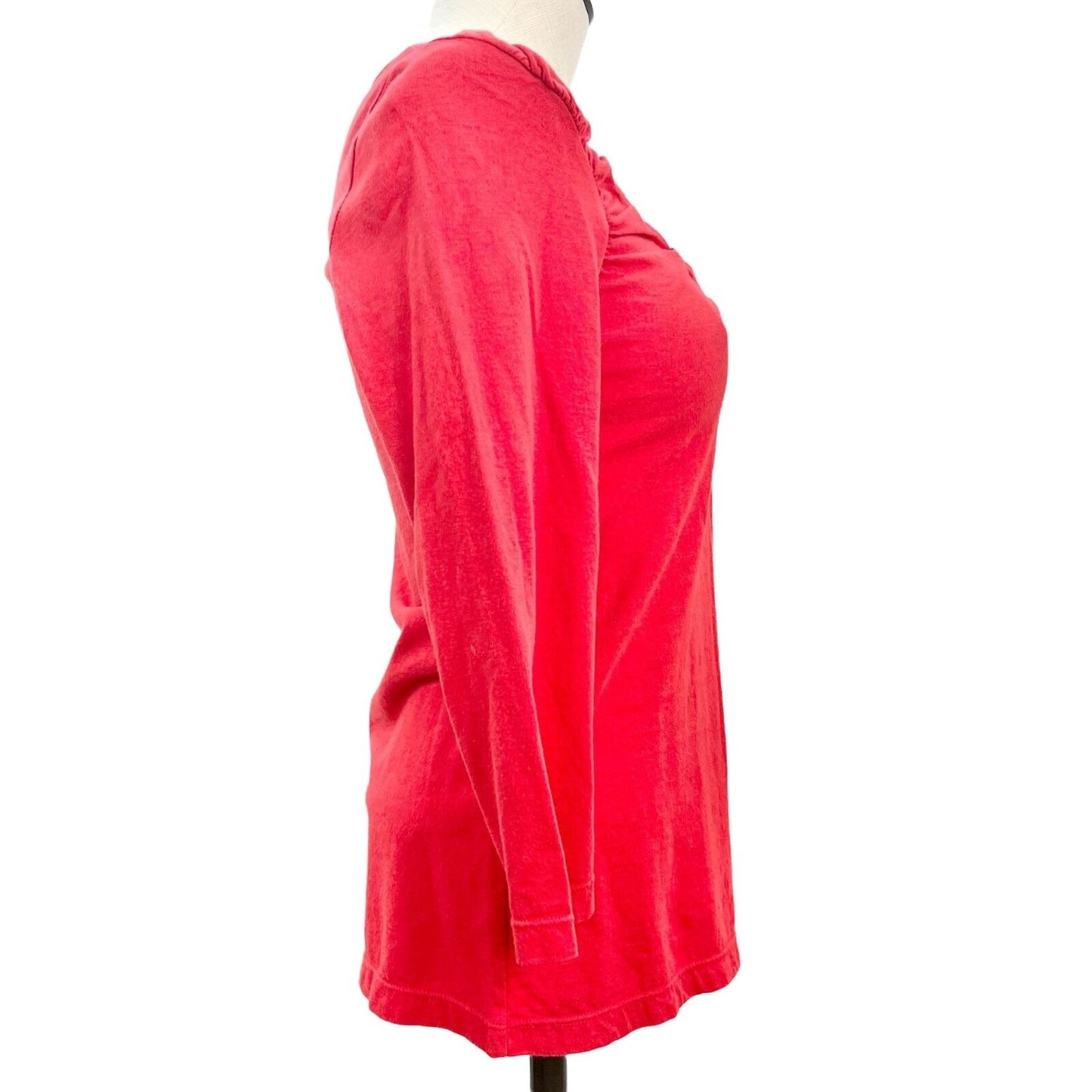 by Chico's Top Tunic Women's Size 0 Red 3/4 Sleeves