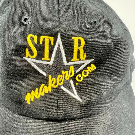 StarMakers. com Black Baseball Hat by Cap America Adjustable