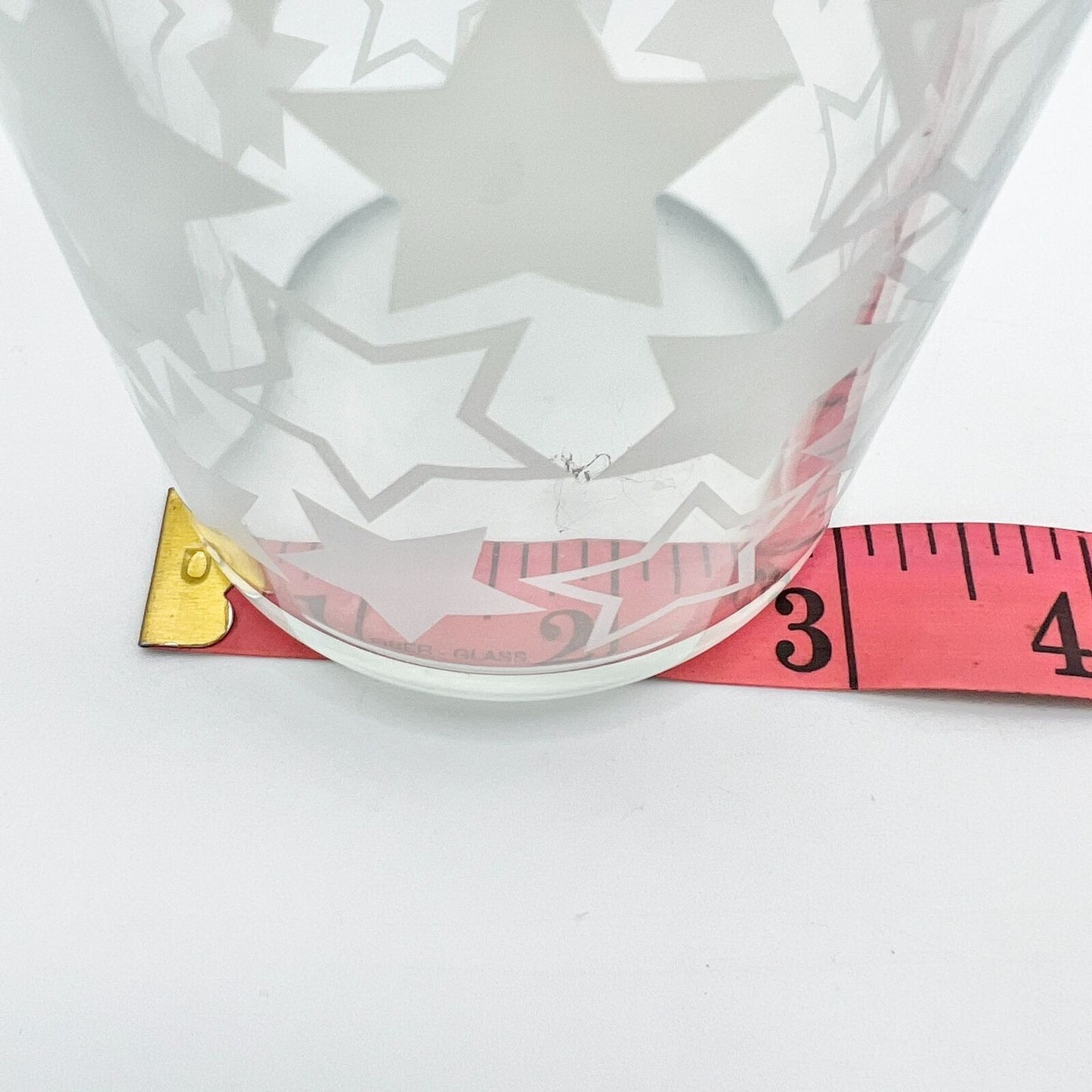 Vase 11x3 Clear Graduated Stars Round Base