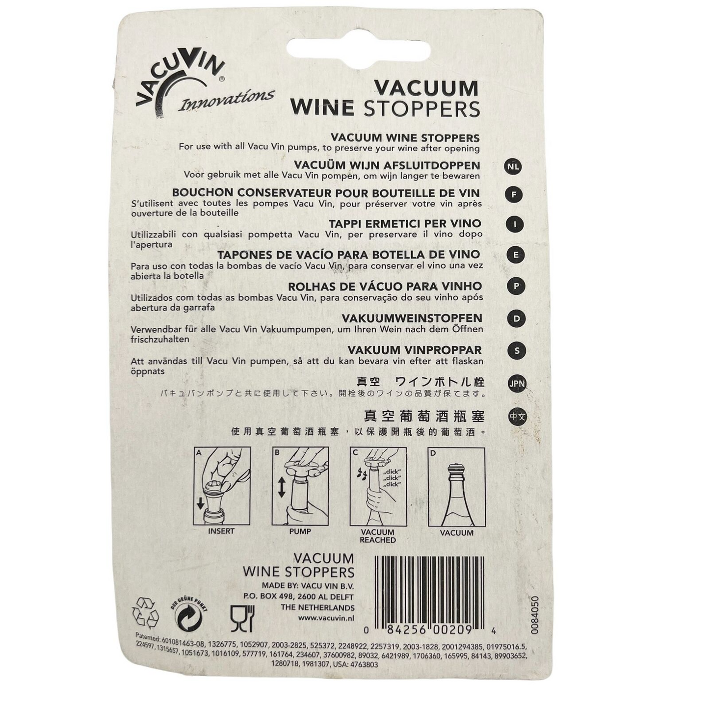 Wine Bundle VacuVin Innovations Vacuum Wine Stoppers Vacuum Dishtowel