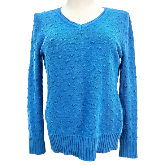 Studio Works Sweater Women's Small Blue Long Sleeves